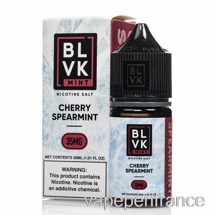 Menthe Verte Cerise - Sels De Menthe Blvk - Stylo Vape 30 Ml 35 Mg